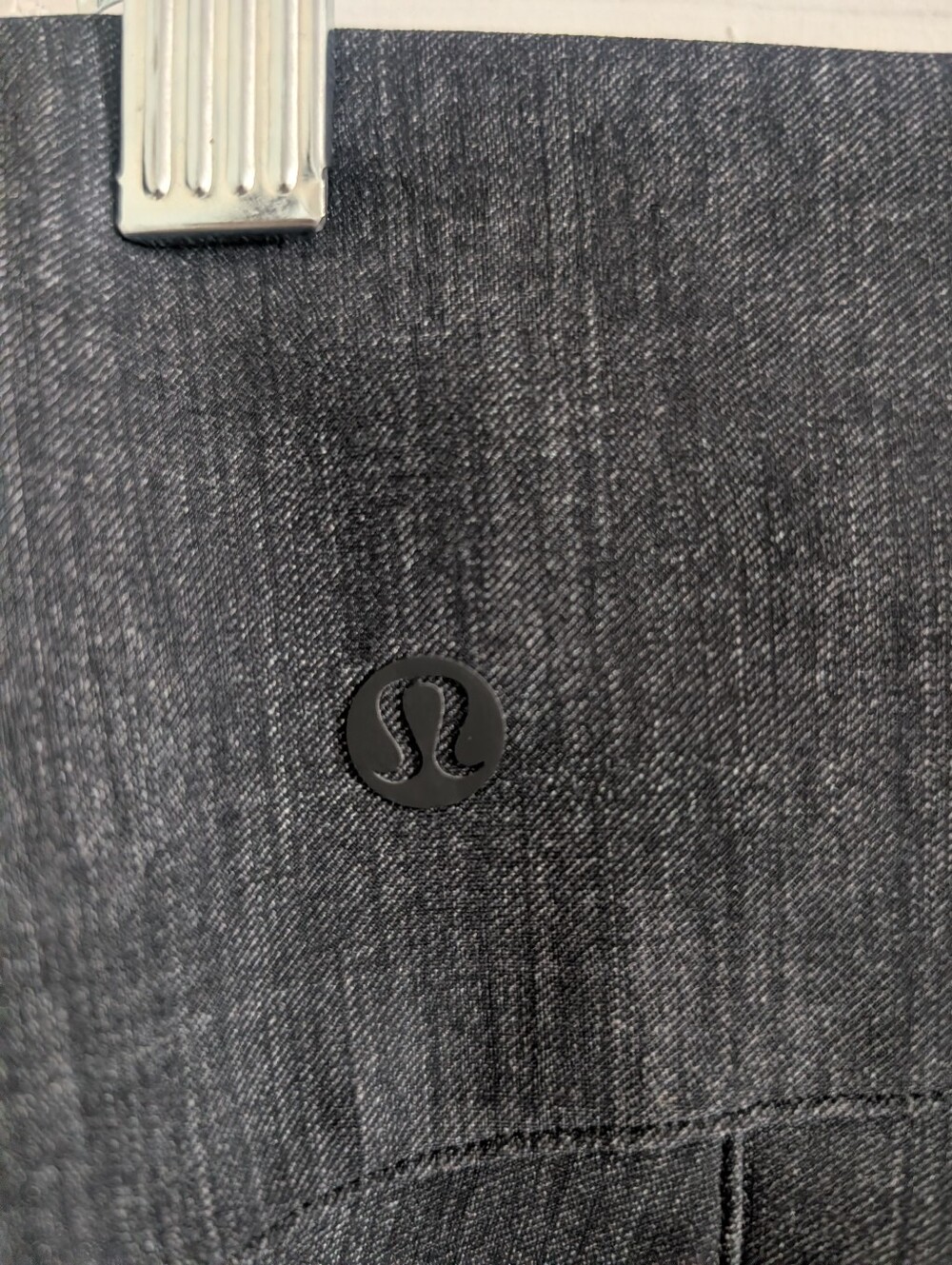 Lululemon Here to There High-Rise 7/8 Pant Trouser Crosshatch Texture Black  10 - Picture 3 of 10